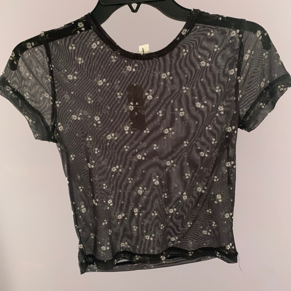 NWT Shear Floral Top